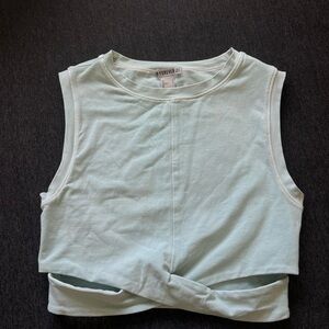 Forever 21 Light Blue Crop Top